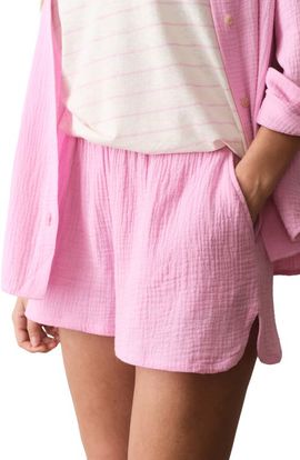 Marine Layer Marine Layer Isla Double Cloth Cotton Shorts