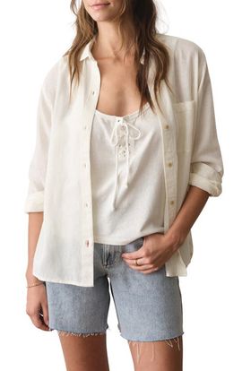 Marine Layer Marine Layer Jane Relaxed Fit Button-Up Shirt