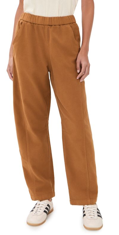 Marine Layer Marine Layer Jessie Barrel Pants Tobacco
