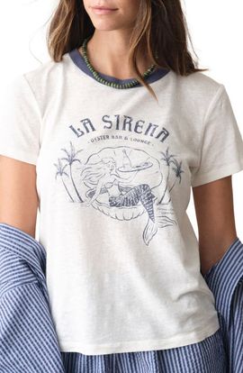 Marine Layer Marine Layer La Sirena Ringer Graphic T-Shirt