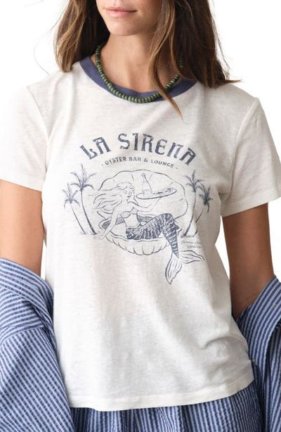 Marine Layer Marine Layer La Sirena Ringer Graphic T-Shirt