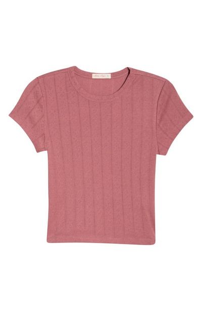 Marine Layer Marine Layer Lexi Pointelle Crewneck T-Shirt