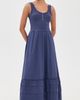 Marine Layer Marine Layer Lexi Rib Knit Woven Mix Dress Navy - 2