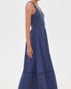 Marine Layer Marine Layer Lexi Rib Knit Woven Mix Dress Navy - 4