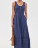 Marine Layer Marine Layer Lexi Rib Knit Woven Mix Dress Navy - 5