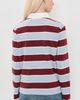 Marine Layer Marine Layer Miracle Jersey Polo Blue/Cabernet Stripe - 3