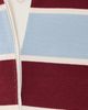 Marine Layer Marine Layer Miracle Jersey Polo Blue/Cabernet Stripe - 6