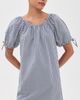 Marine Layer Marine Layer Poplin Gingham Mini Dress Deep Cobalt Gingham - 2