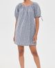 Marine Layer Marine Layer Poplin Gingham Mini Dress Deep Cobalt Gingham - 5
