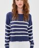 Marine Layer Marine Layer Seabreeze Crew Neck Sweater Navy/White Stripe - 2
