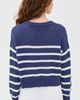 Marine Layer Marine Layer Seabreeze Crew Neck Sweater Navy/White Stripe - 3