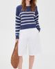 Marine Layer Marine Layer Seabreeze Crew Neck Sweater Navy/White Stripe - 5
