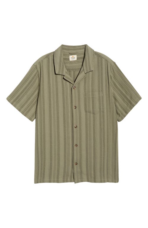 Marine Layer Marine Layer Stripe Cotton Dobby Camp Shirt
