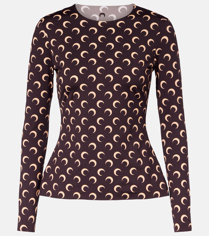 Marine Serre Marine Serre All Over Moon jersey top