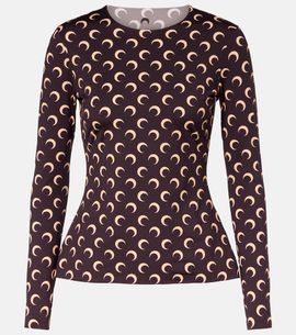 Marine Serre Marine Serre All Over Moon jersey top