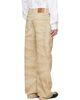 Marine Serre Marine Serre Beige Faded Moon Denim Straight Jeans - 3
