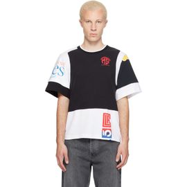 Marine Serre Marine Serre Black & White Regenerated Graphic Jersey Layered T-shirt