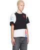 Marine Serre Marine Serre Black & White Regenerated Graphic Jersey Layered T-shirt - 2