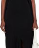 Marine Serre Marine Serre Black Draped Jersey Sleeveless Open-Back Maxi Dress - 1