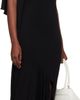 Marine Serre Marine Serre Black Draped Jersey Sleeveless Open-Back Maxi Dress - 2