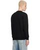 Marine Serre Marine Serre Black Merino Wool Knit LS Sweater - 3