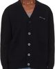 Marine Serre Marine Serre Black Merino Wool Knit Maxi Cardigan - 1