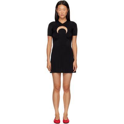 Marine Serre Marine Serre Black Moon Gathered Minidress