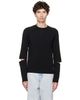Marine Serre Marine Serre Black Moon Logo Knit Slit Sweater - 1