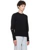 Marine Serre Marine Serre Black Moon Logo Knit Slit Sweater - 2
