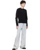 Marine Serre Marine Serre Black Moon Logo Knit Slit Sweater - 4