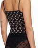 Marine Serre Marine Serre Black Moon Printed Jersey Straps Camisole - 3