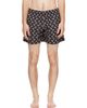Marine Serre Marine Serre Black Moon Printed Swim Shorts - 1