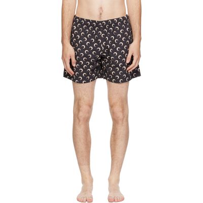 Marine Serre Marine Serre Black Moon Printed Swim Shorts