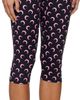 Marine Serre Marine Serre Black Recycled Moon Jersey Capri Leggings - 2