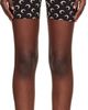 Marine Serre Marine Serre Black Recycled Moon Jersey Mini Shorts - 1