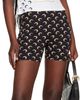 Marine Serre Marine Serre Black Recycled Moon Jersey Mini Shorts - 4