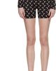 Marine Serre Marine Serre Black Recycled Moon Jersey Mini Sport Shorts - 1