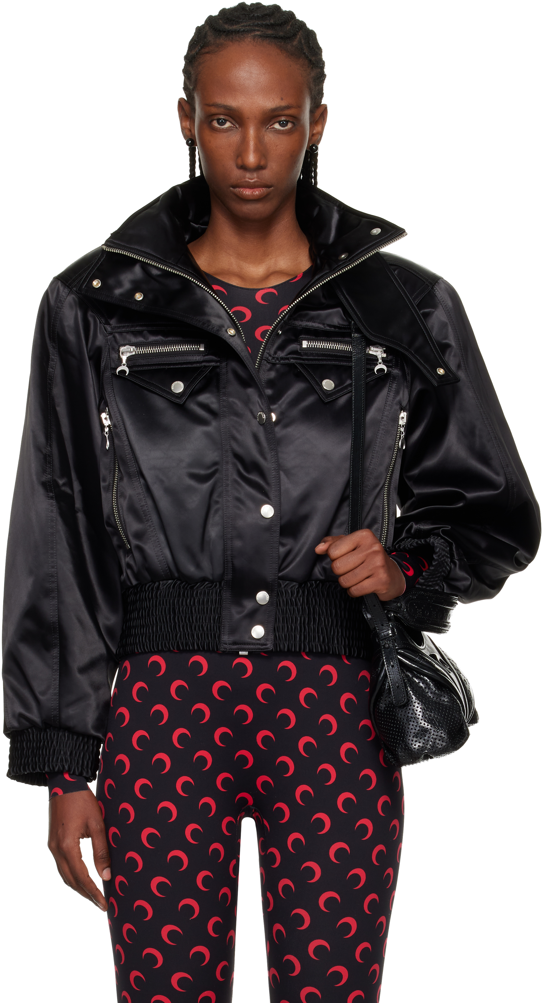 Marine Serre - Black Wild Puffy Vest