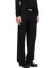 Marine Serre Marine Serre Black Tailored Belted Serge Trousers - 2