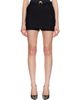Marine Serre Marine Serre Black Tailored Moon Belted Mini Skort - 1