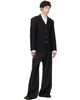 Marine Serre Marine Serre Black Tailored Wool Serge Blazer - 4