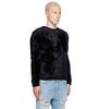 Marine Serre Marine Serre Black Wild Fluffy Knit Crewneck Sweater - 2