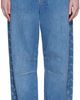 Marine Serre Marine Serre Blue Barrel Denim Jeans - 1