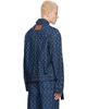 Marine Serre Marine Serre Blue Belted Trucker Denim Jacket - 3