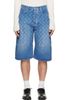 Marine Serre Marine Serre Blue Denim Bermuda Shorts - 1