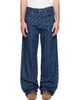 Marine Serre Marine Serre Blue Denim Straight Jeans - 1