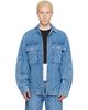Marine Serre Marine Serre Blue Denim Trucker Jacket - 1