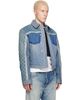 Marine Serre Marine Serre Blue Regenerated Boxy Denim Jacket - 2