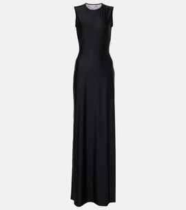 Marine Serre Marine Serre Draped jersey maxi dress