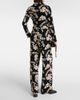 Marine Serre Marine Serre Floral jacquard sweatpants - 3